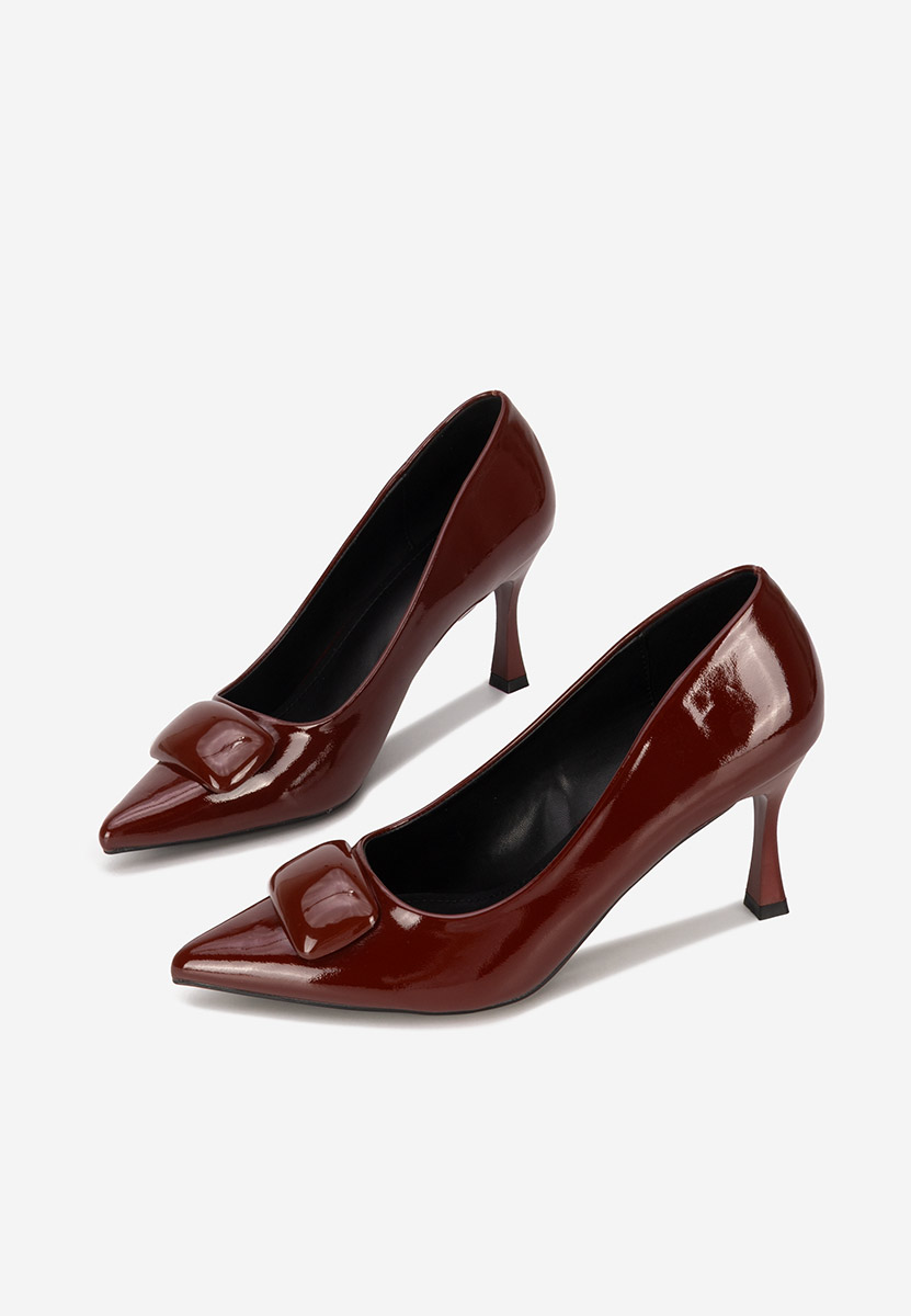 Sonnia borvörös tűsarkú cipő 
