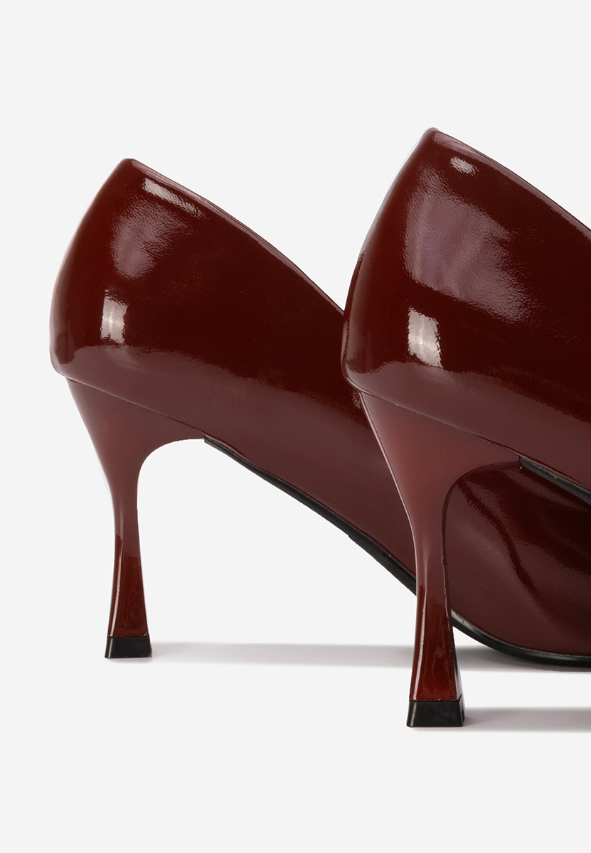 Sonnia borvörös tűsarkú cipő 