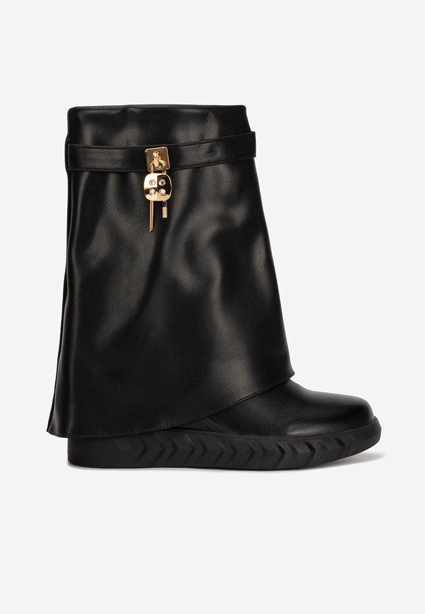 Serena fekete platform csizma