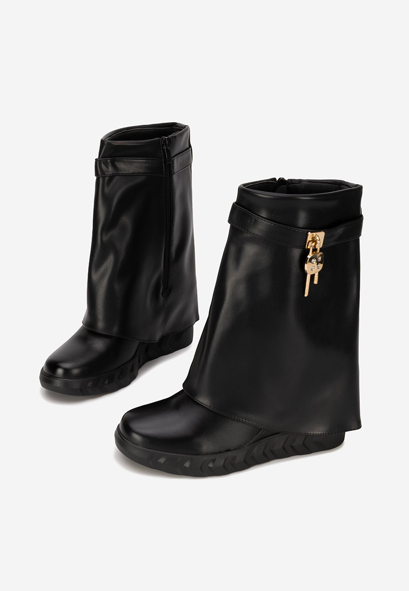 Serena fekete platform csizma