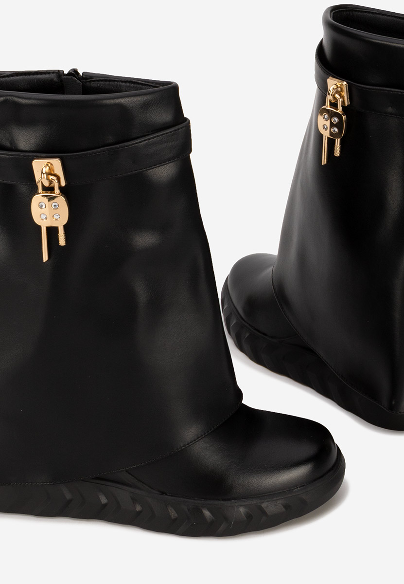 Serena fekete platform csizma