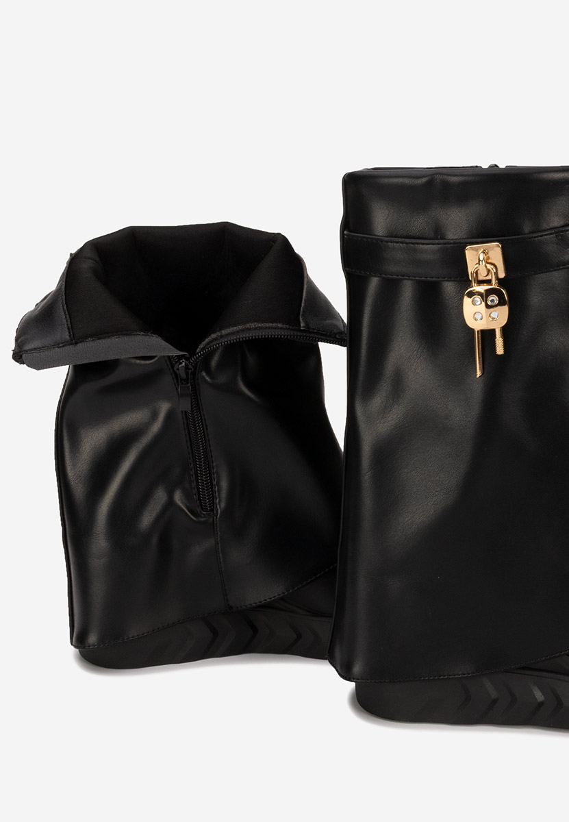 Serena fekete platform csizma