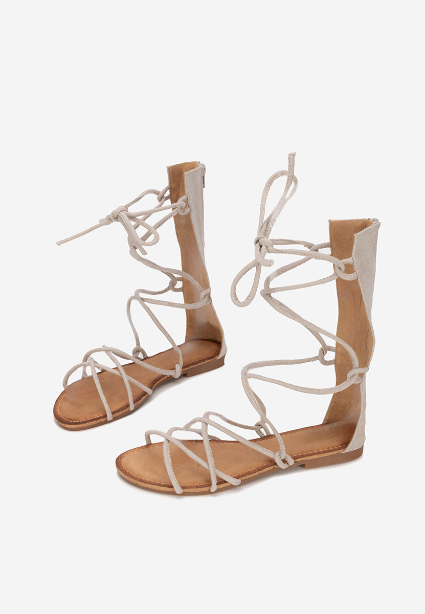 Judia szürke gladiátor szandál