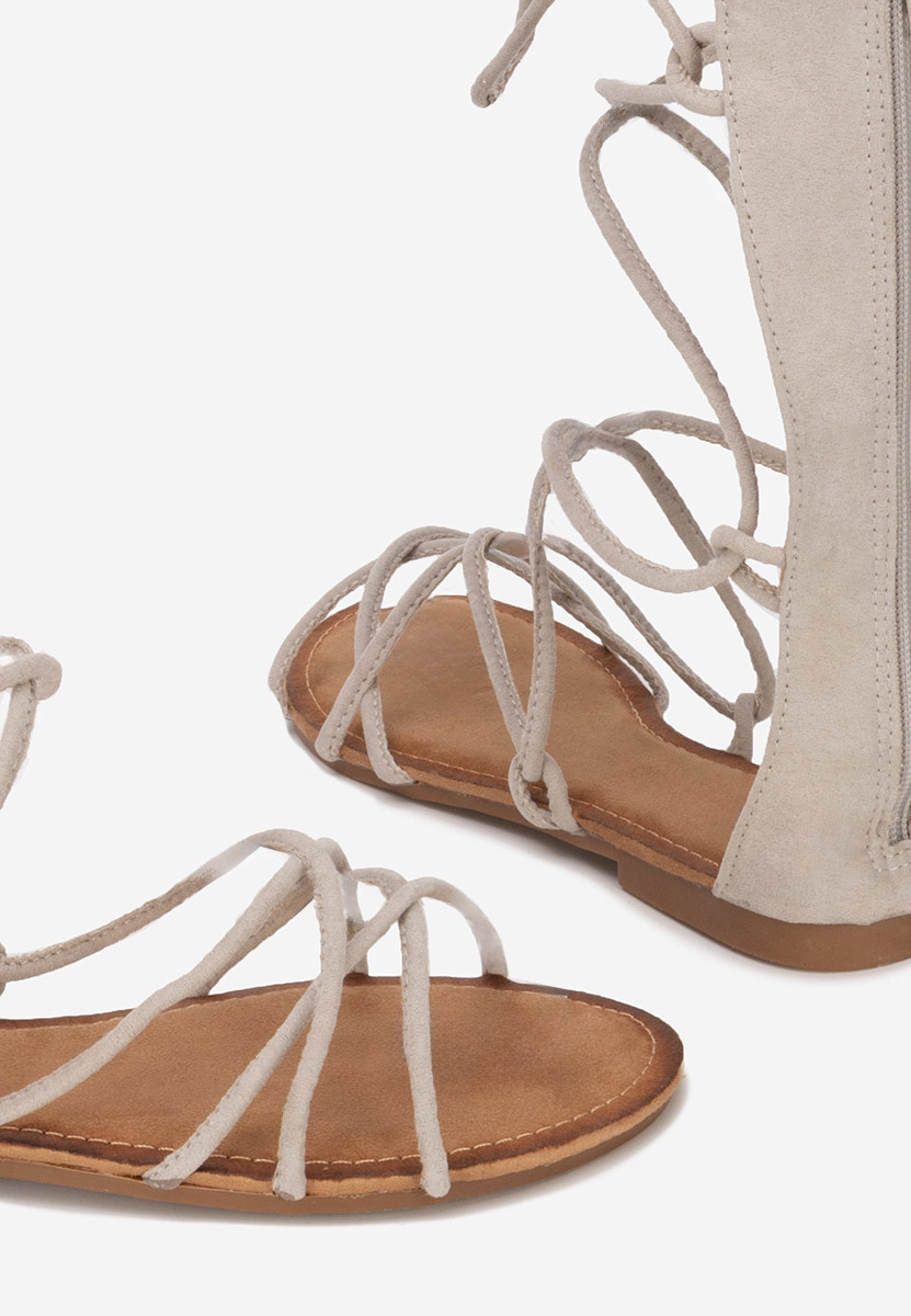 Judia szürke gladiátor szandál