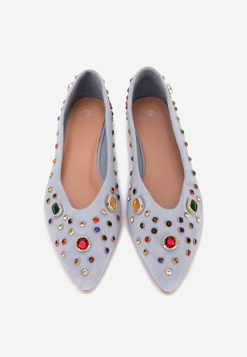 Fredricka kék elegáns balerina 