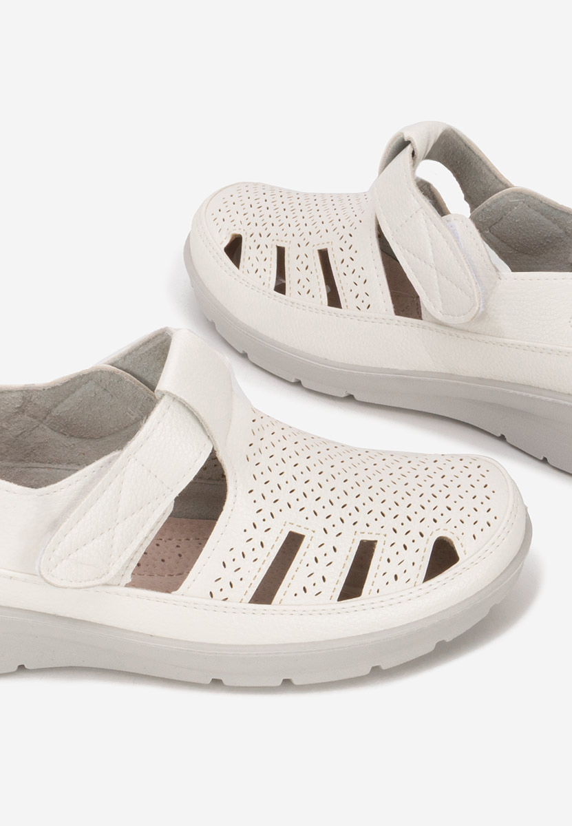 Gerania fehér espadrilles