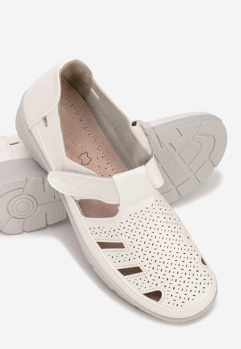 Gerania fehér espadrilles