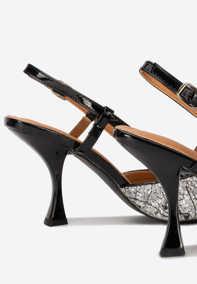 Elayne fekete tűsarkú cipő 