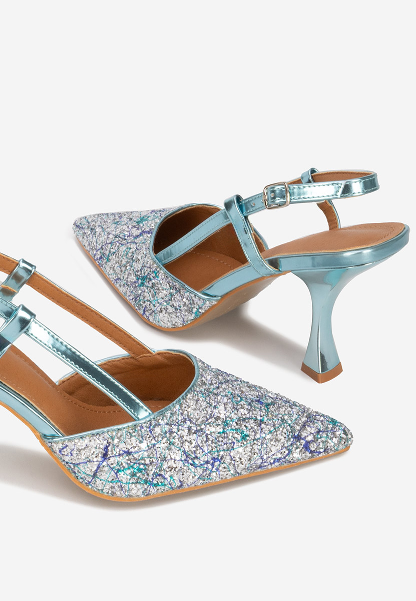 Elayne v2 kék tűsarkú cipő 