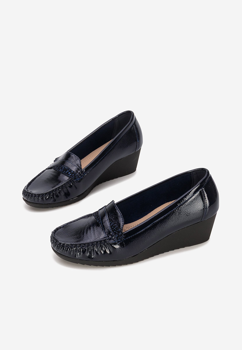 Saina tengerészkék platform mokaszín