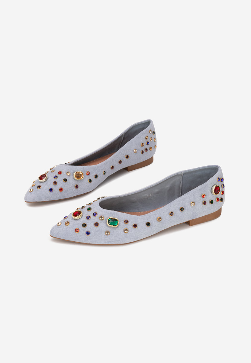 Fredricka kék elegáns balerina 