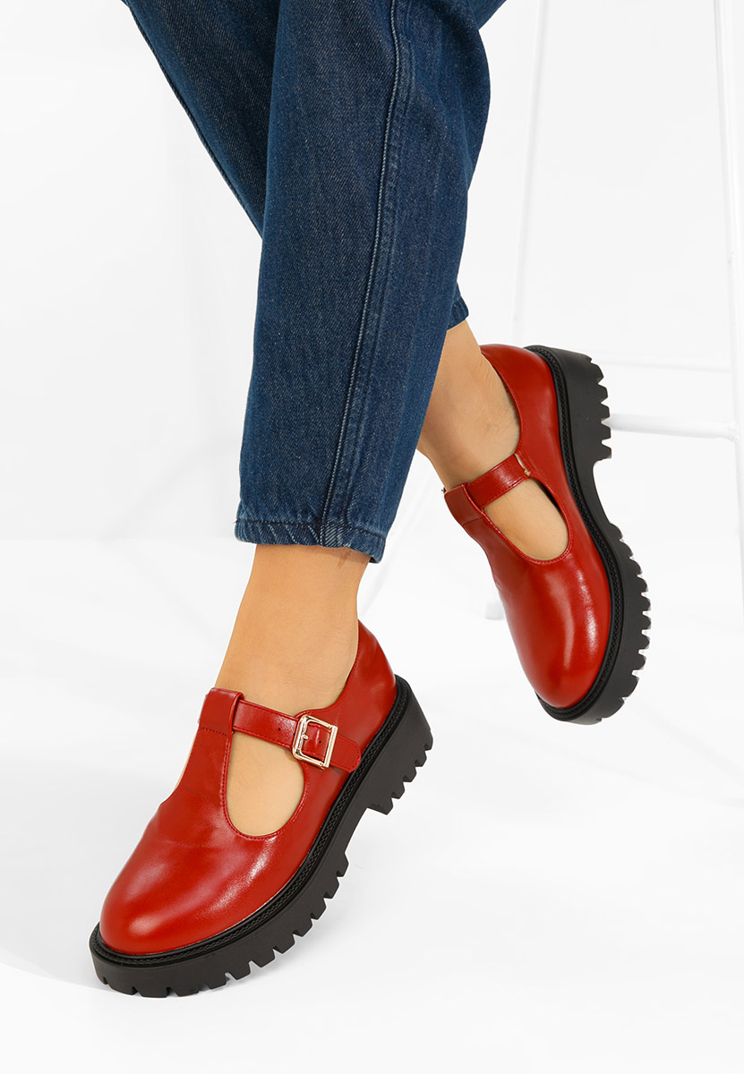 Kenia borvörös női casual cipő