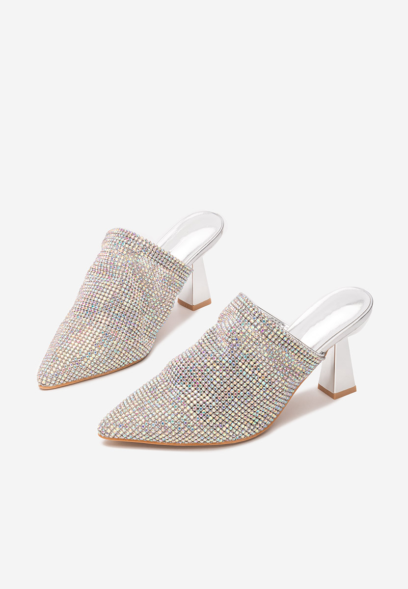 Vanelsa ezüst elegáns női papucsok