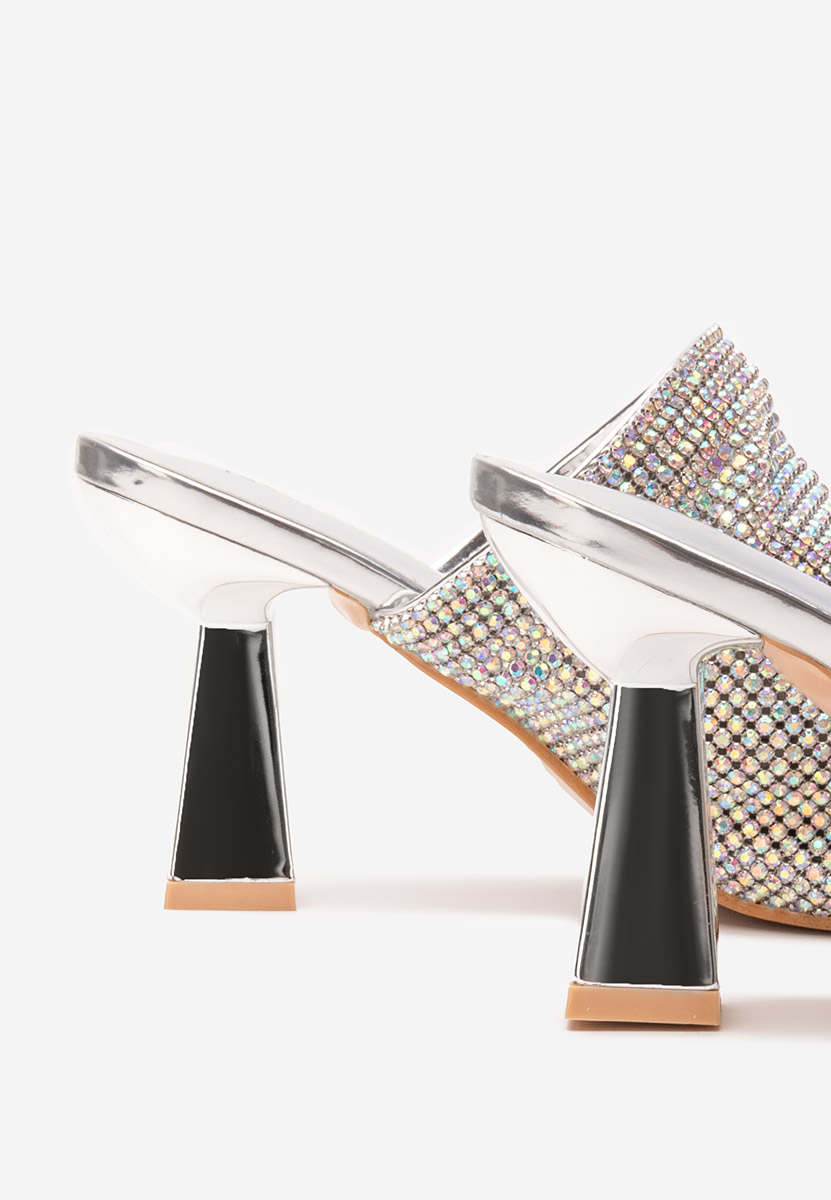 Vanelsa ezüst elegáns női papucsok