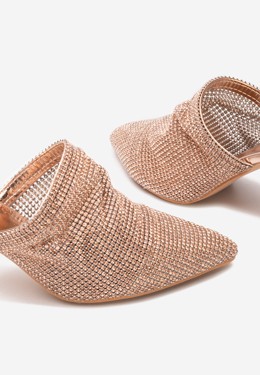 Vanelsa pezsgő színű elegáns női papucsok