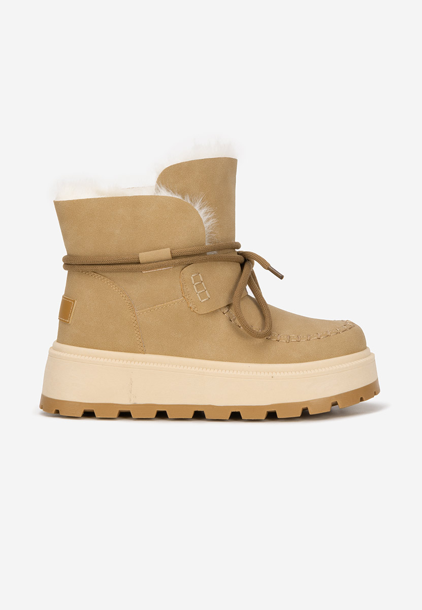 Dionea khaki telitalpú platform bokacsizma