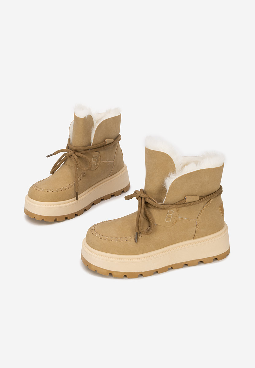 Dionea khaki telitalpú platform bokacsizma