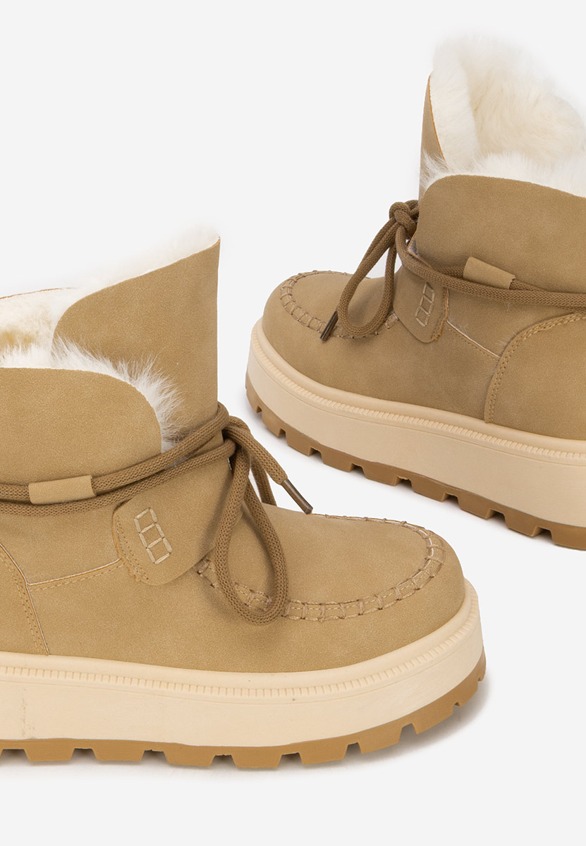 Dionea khaki telitalpú platform bokacsizma