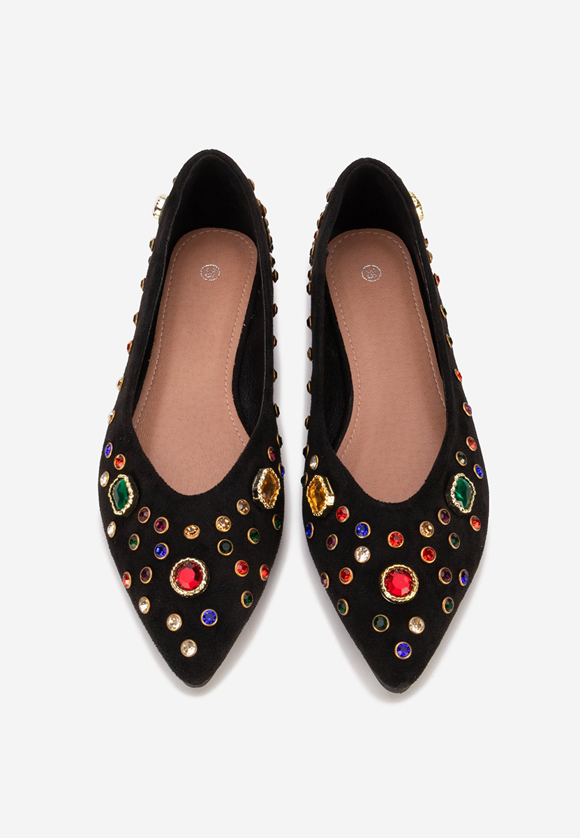 Fredricka fekete elegáns balerina 