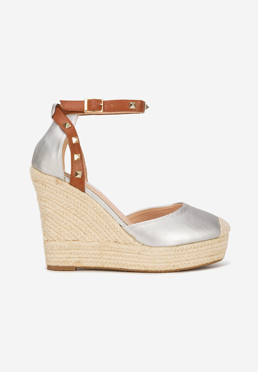 Riviella ezüst telitalpú szandál