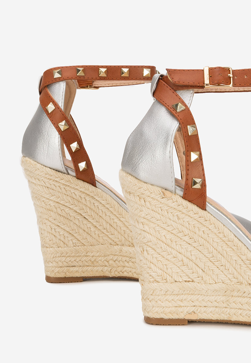 Riviella ezüst telitalpú szandál