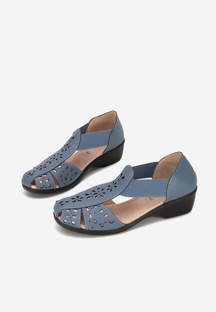 Melona kék bőr szandál