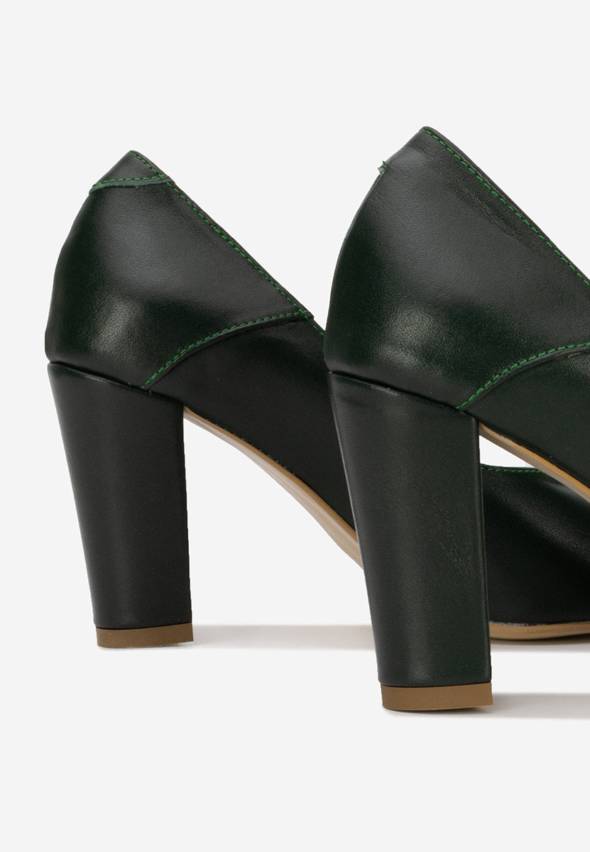 Catania zöld bőr félcipő