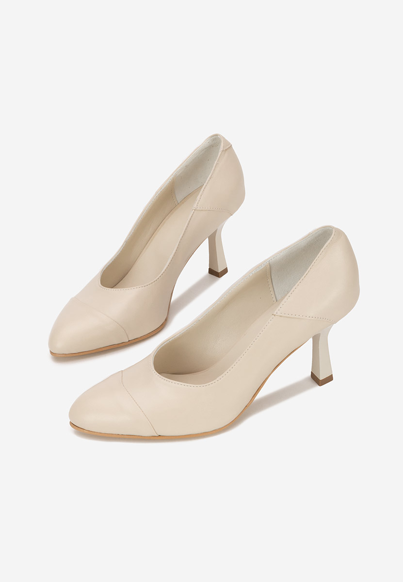 Colie bézs magassarkú cipő