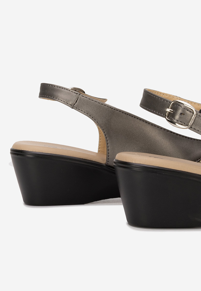 Marelia szürke lapos sarkú szandál