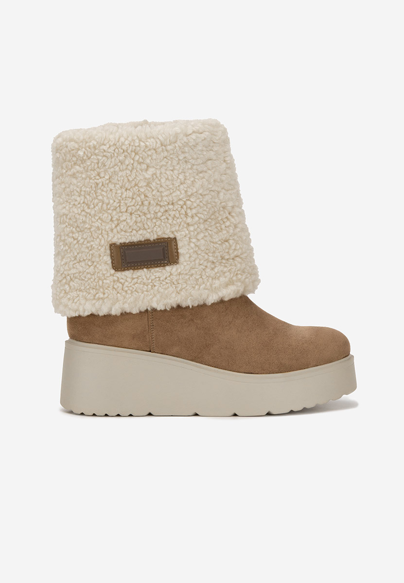 Galtea v2 khaki meleg női csizma 