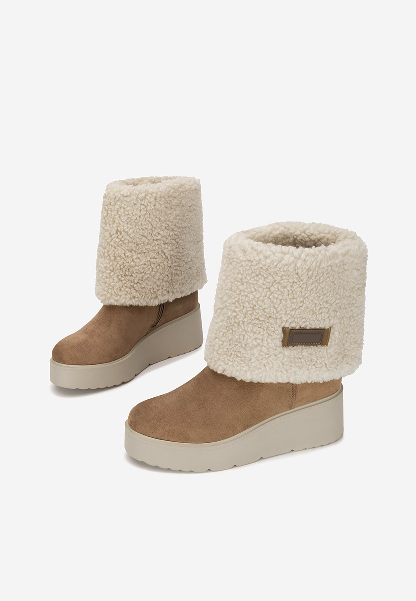 Galtea v2 khaki meleg női csizma 