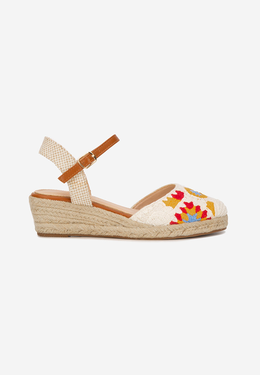 Elioth fehér espadrilles szandál