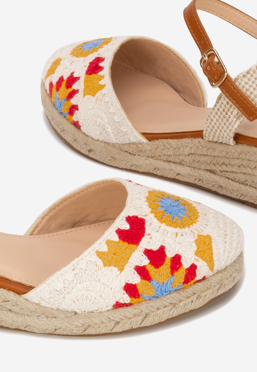 Elioth fehér espadrilles szandál