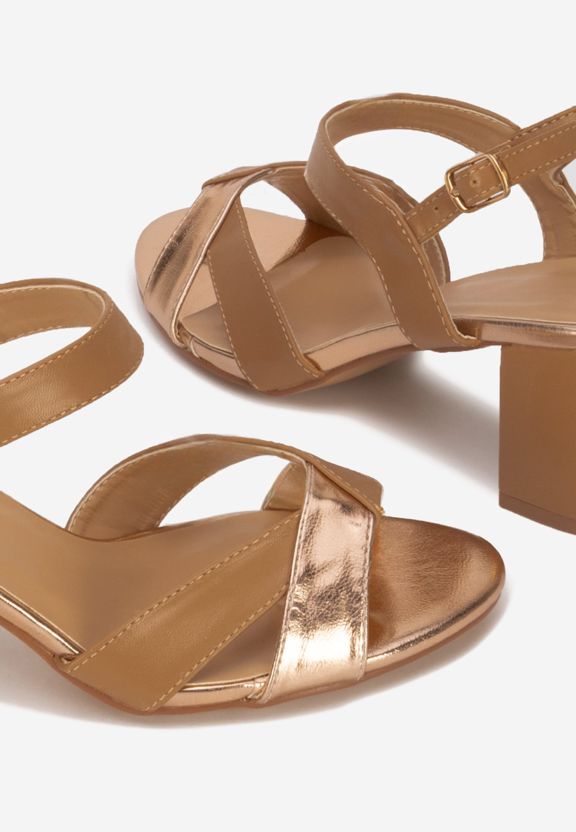 Marjana khaki vastag sarkú szandál 