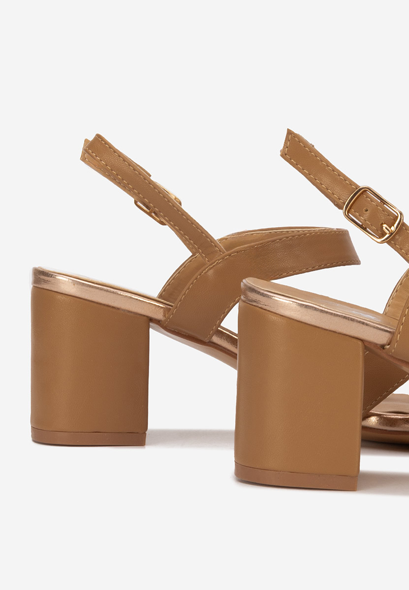 Marjana khaki vastag sarkú szandál 