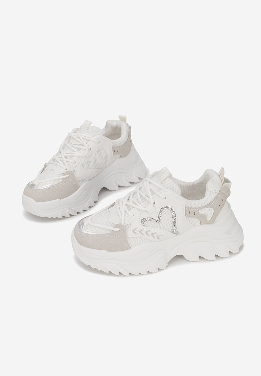 Launa fehér platform sneaker cipő 