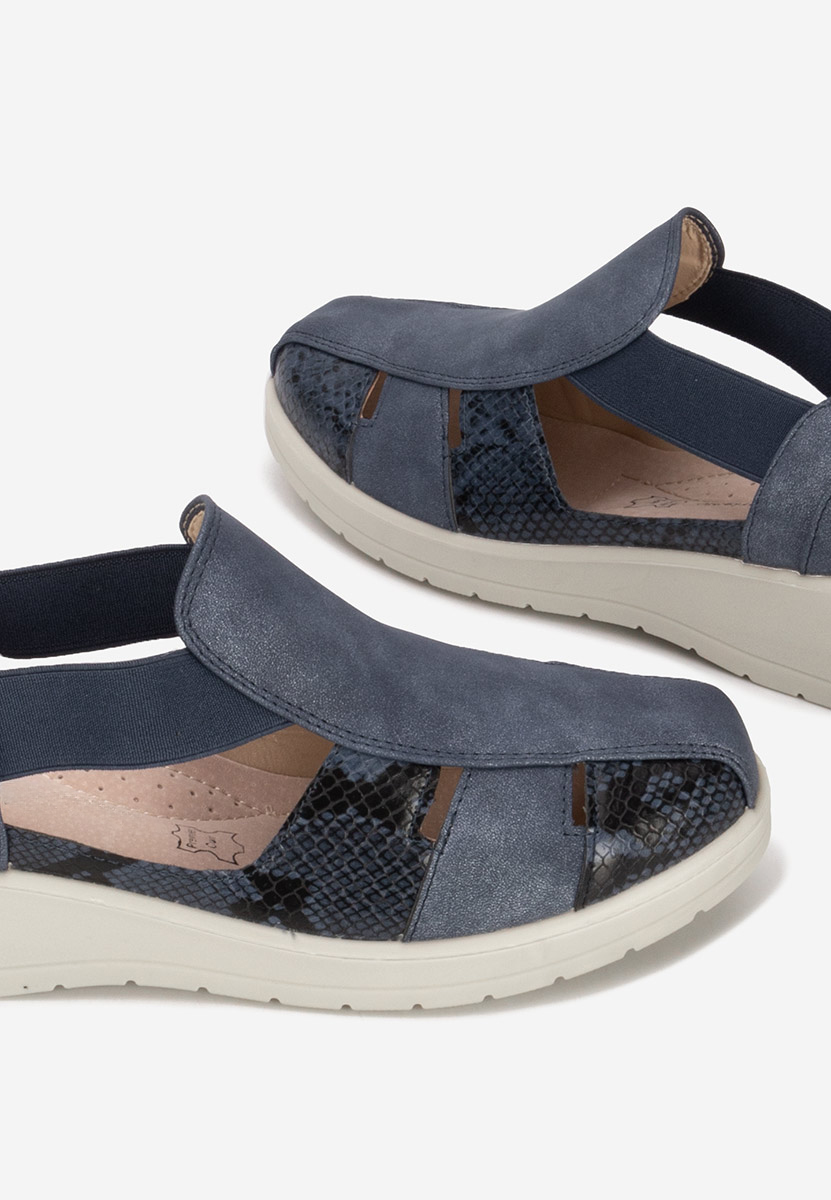 Grazyna tengerészkék női espadrilles