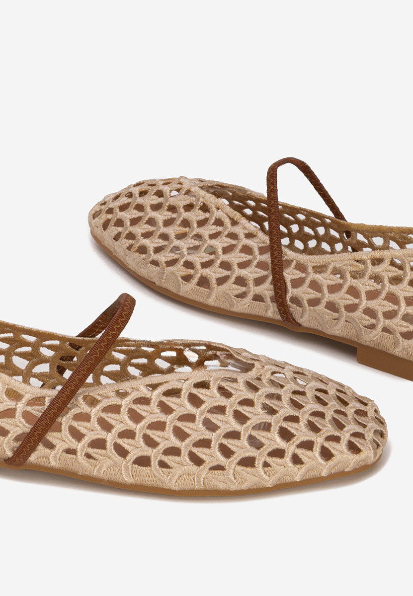 Audry khaki női balerina