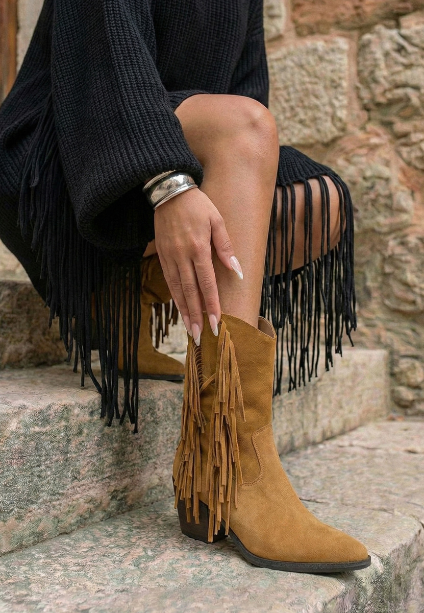 Janilia camel cowboy csizma