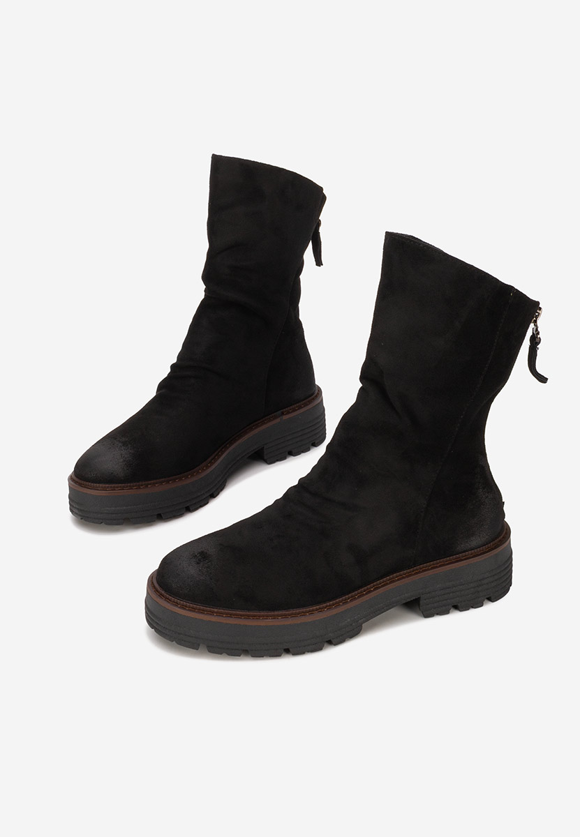 Tavresa fekete rövid szárú csizma