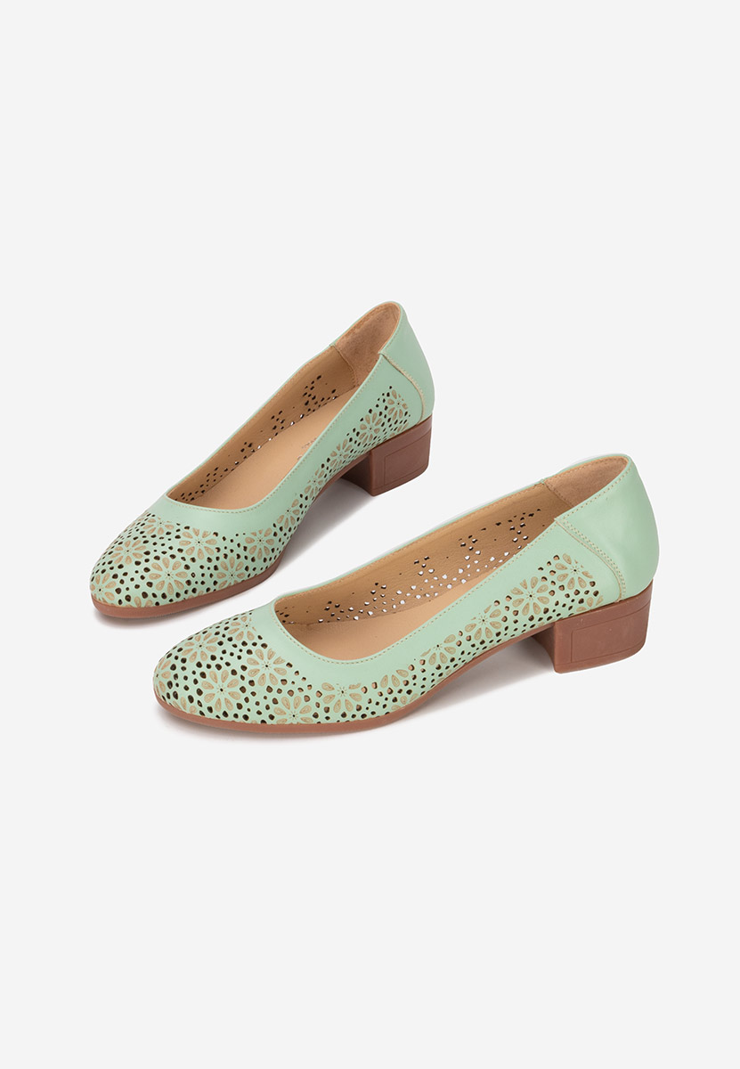 Admire türkiz bőr cipő