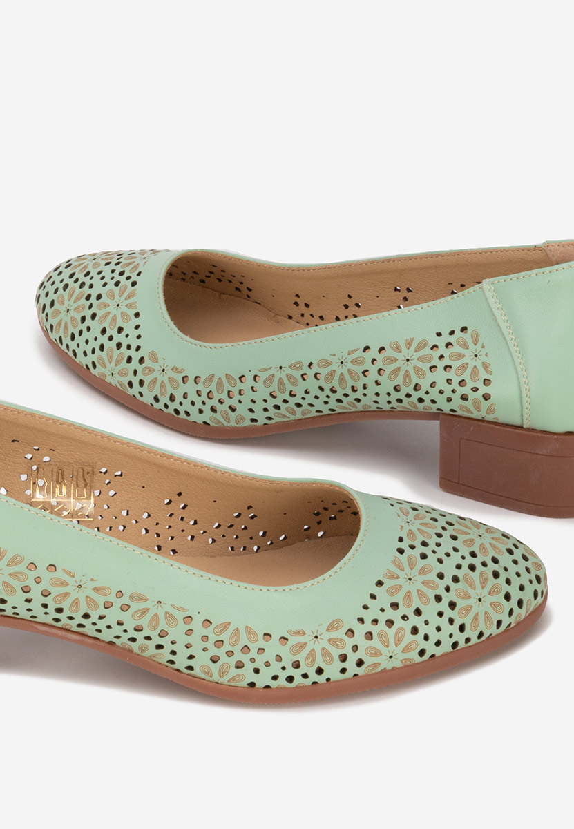 Admire türkiz bőr cipő