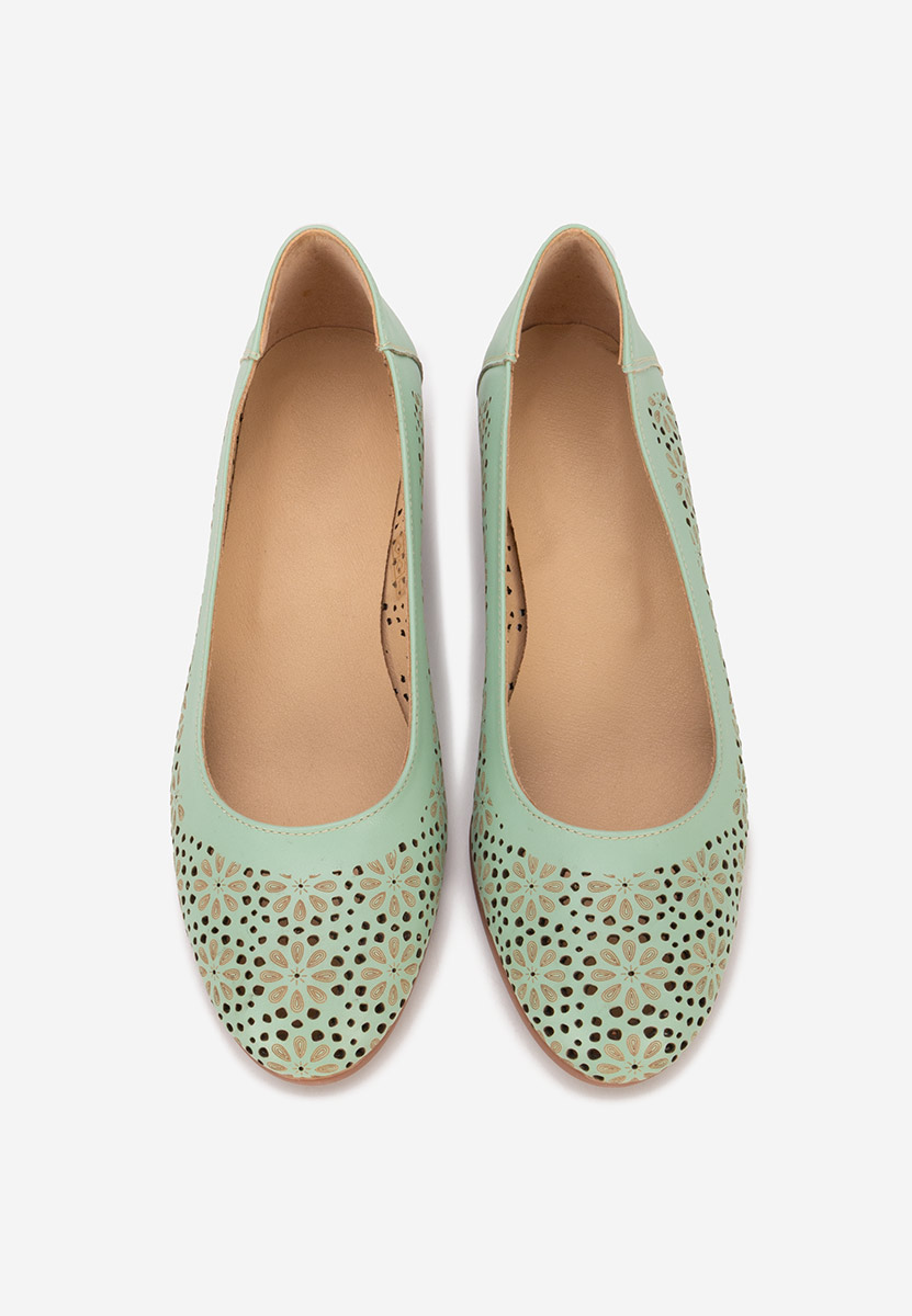 Admire türkiz bőr cipő