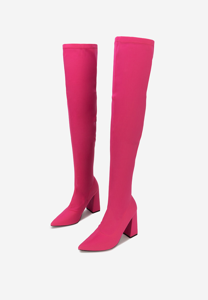 Alexania fuxia hosszúszárú csizma