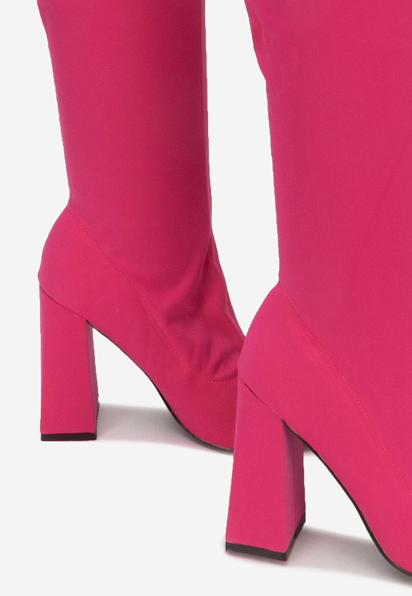Alexania fuxia hosszúszárú csizma