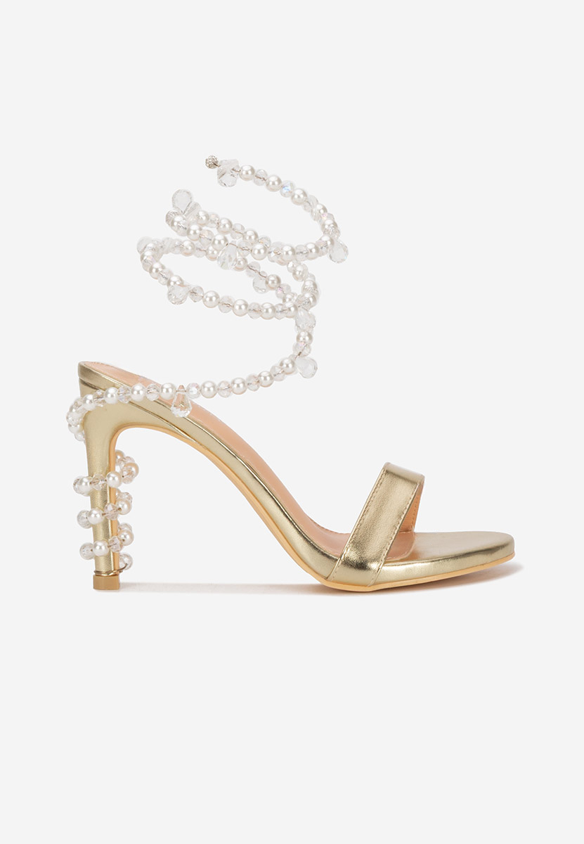 Amaia aranyszínü tűsarkú szandál