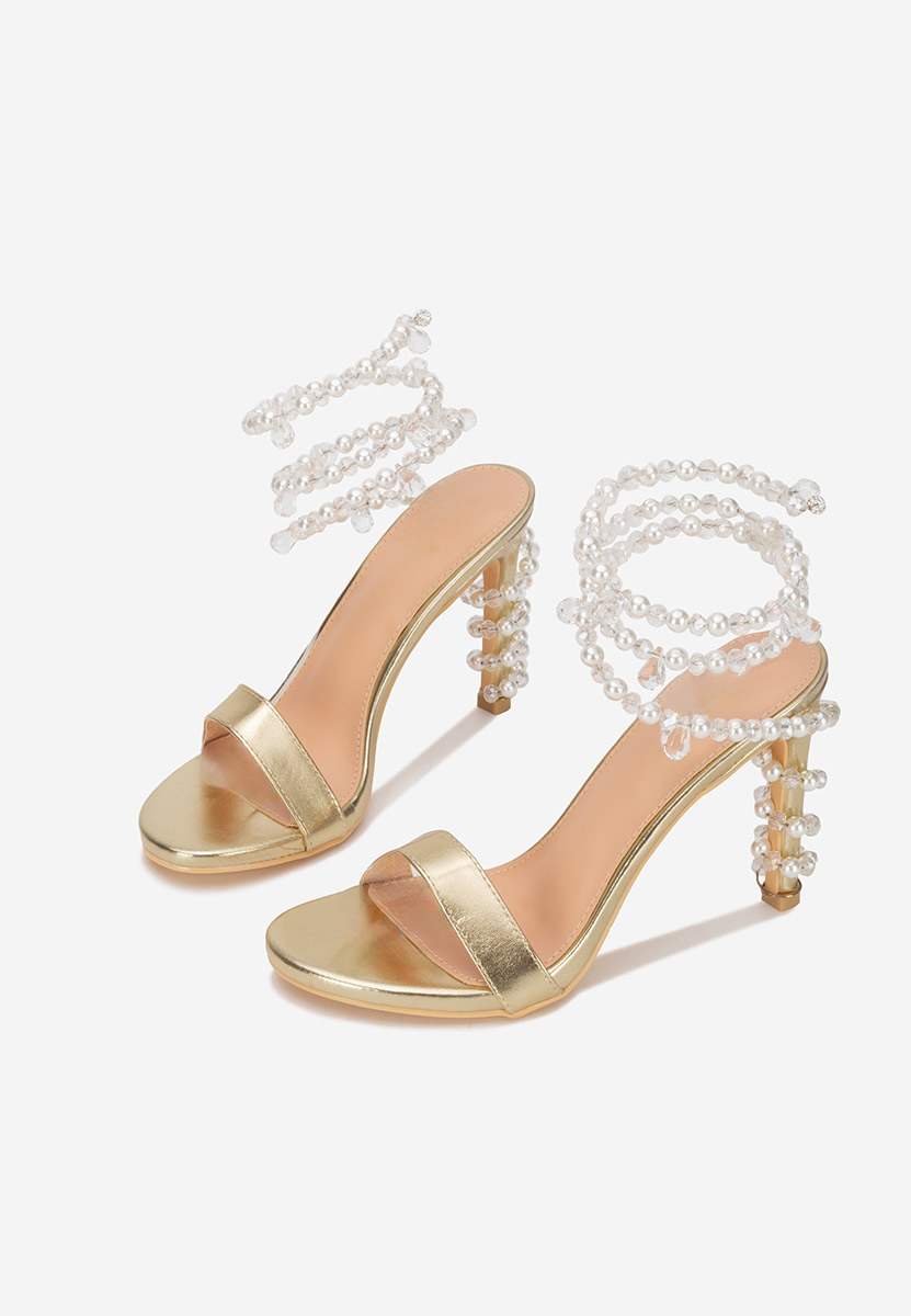 Amaia aranyszínü tűsarkú szandál