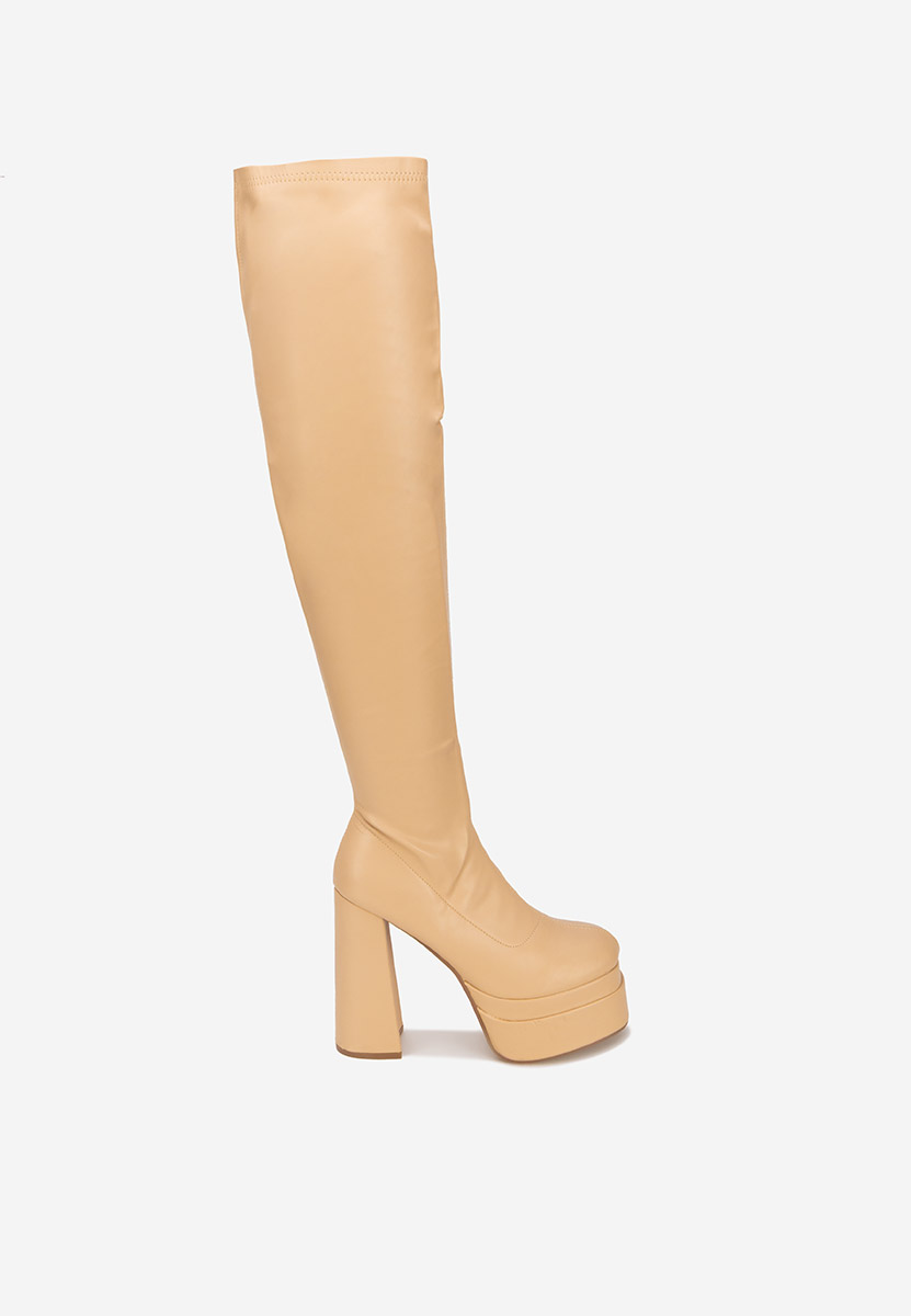 Almadina bézs combcsizma