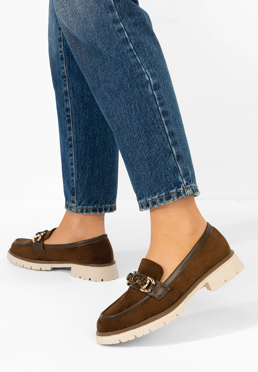 Amberlin barna női mokaszin