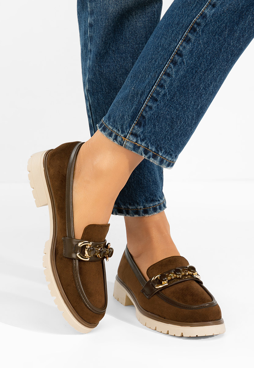 Amberlin barna női mokaszin